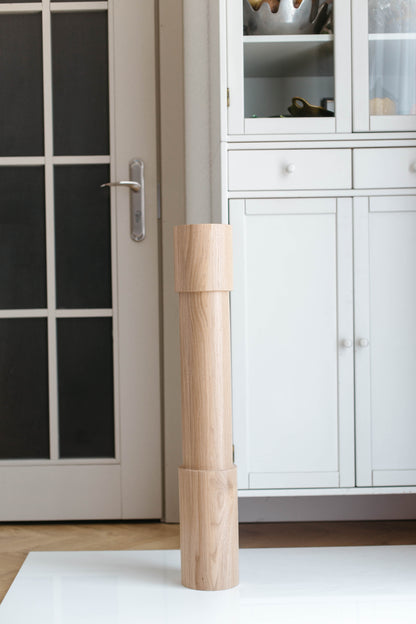 Wooden Table & Bar Leg – Lathe - Turned Design, H775 mm