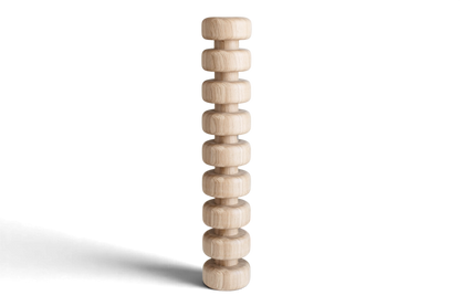 Stacked Wooden Kitchen Island Leg – Turned Wood Furniture Leg, H841 mm