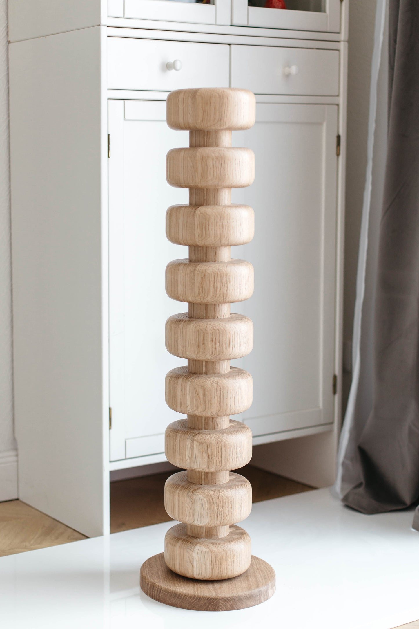 Wooden Kitchen Island Leg with Base - H876 mm