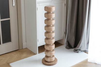 Wooden Kitchen Island Leg with Base - H876 mm