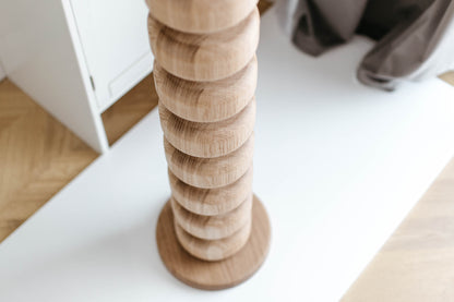 Wooden Kitchen Island Leg with Base - H876 mm