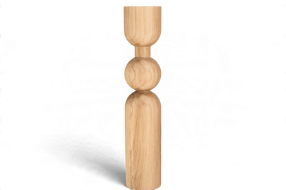 Wooden Table & Kitchen Island Leg with Sphere, H900 mm