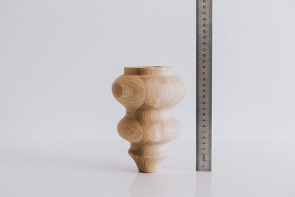 Wooden Furniture Legs – Classic Design, Handmade, H185 mm