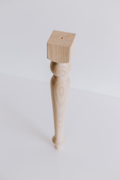 Wooden Furniture Legs – Classic Style, Handmade, H385 mm
