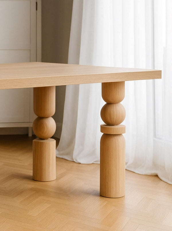 Large Wooden Table & Bar Legs – Handmade Furniture Legs, Set of 4, H690 mm