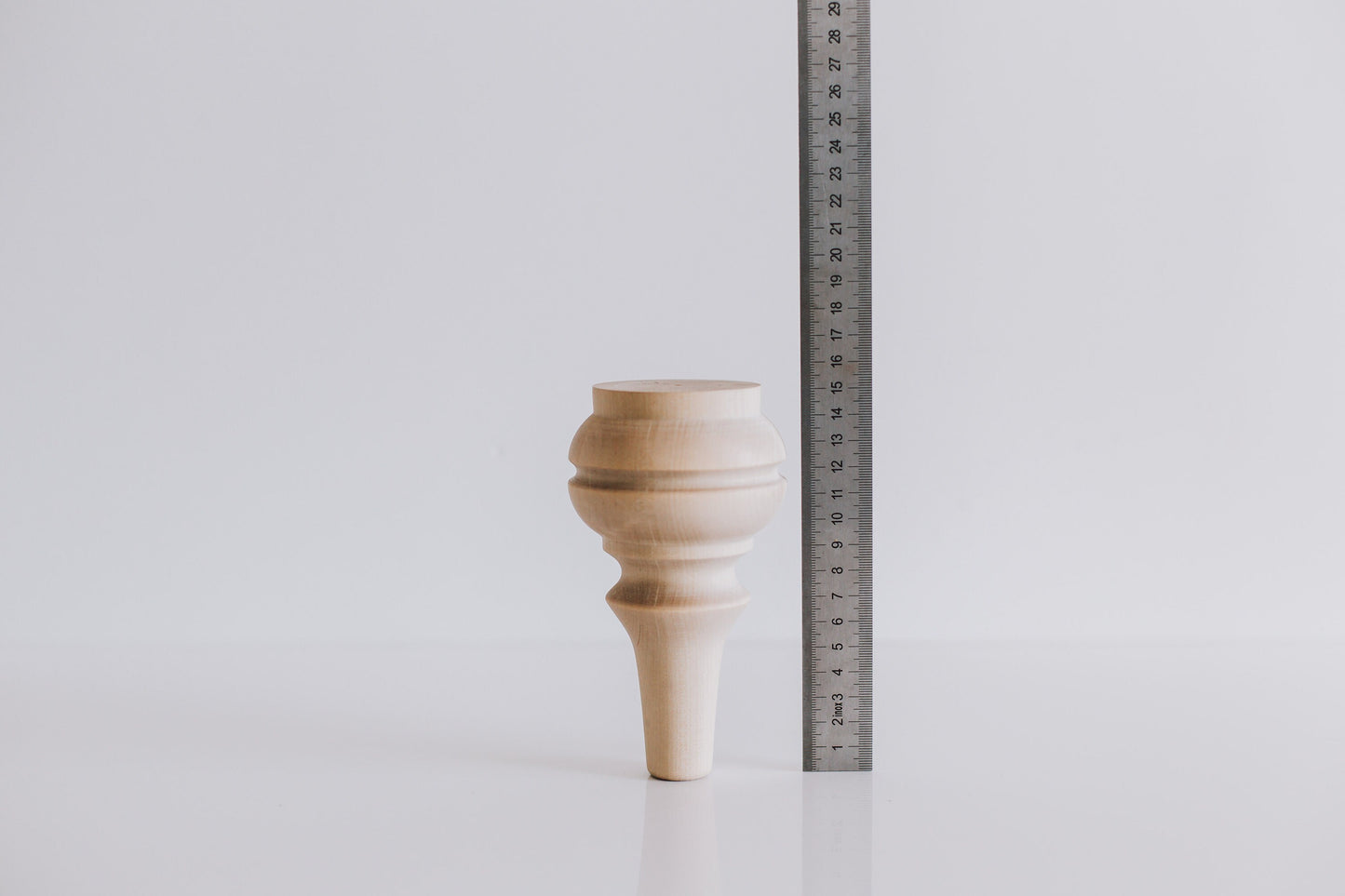 Scandinavian Style Wooden Furniture Feet – Tapered Design, H155 mm